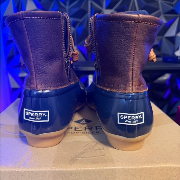 Sperry Ankle Boots in Brown and Blue - Picture 2 of 10